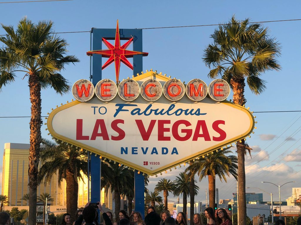 a sign that says "welcome to fabulous Las Vegas Nevada"