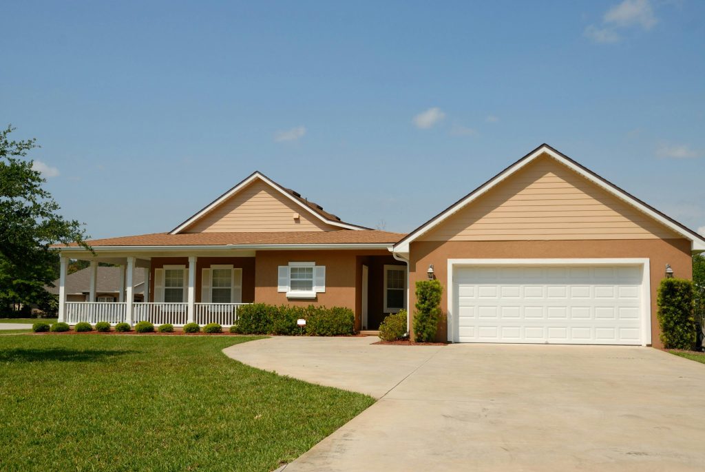 house and lawn in warm climate