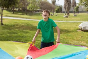 kids playing at playground