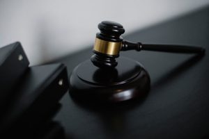 legal gavel resting on stand